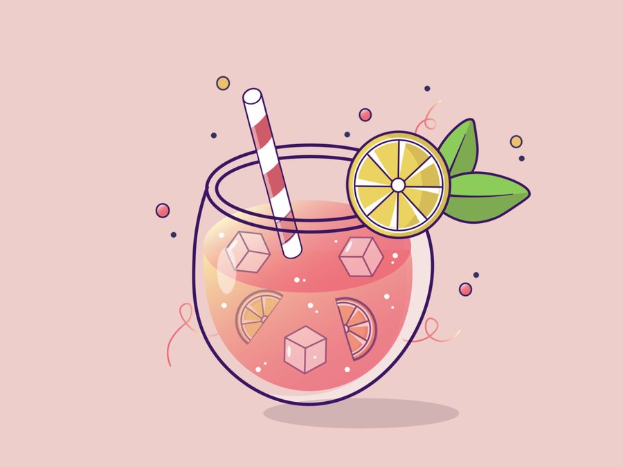 Illustration: pink lemonade season