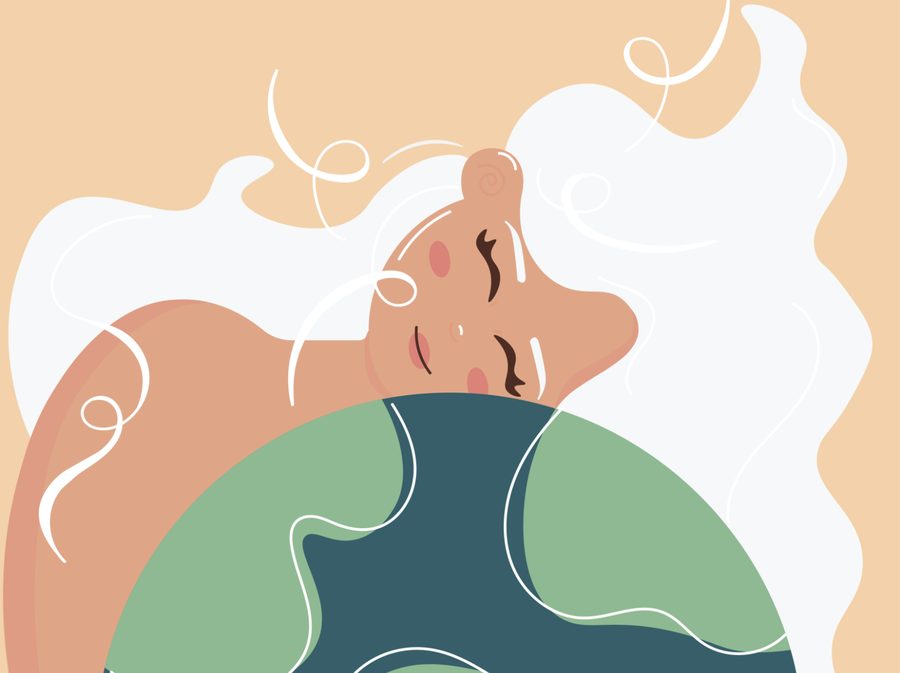 Illustration: holding the world