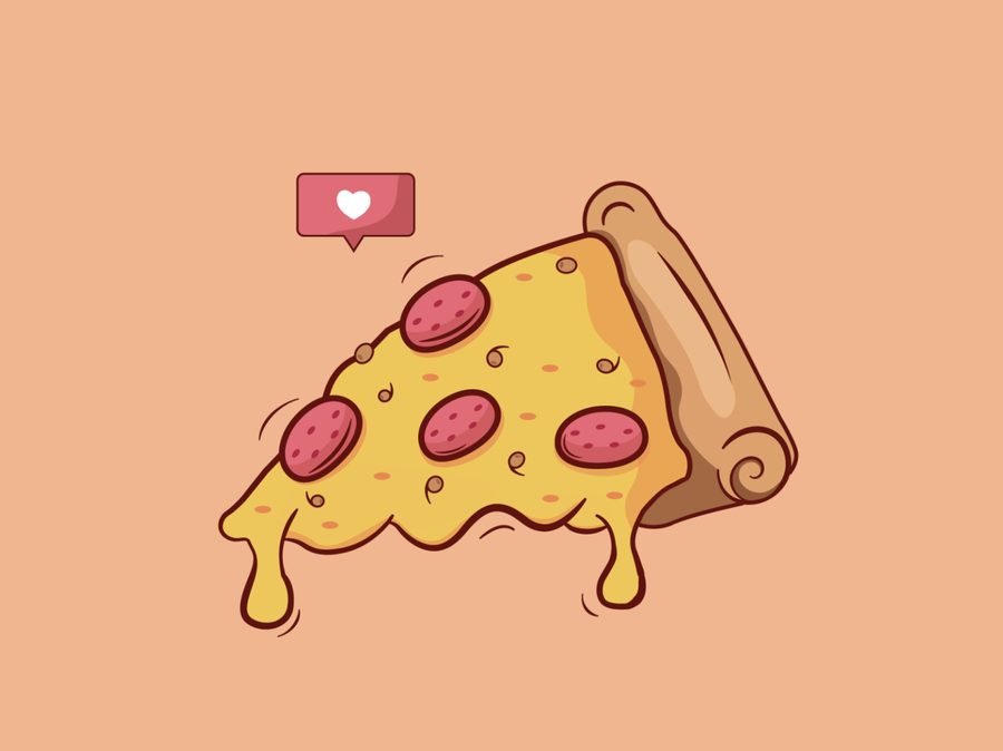 Illustration: a slice of happiness
