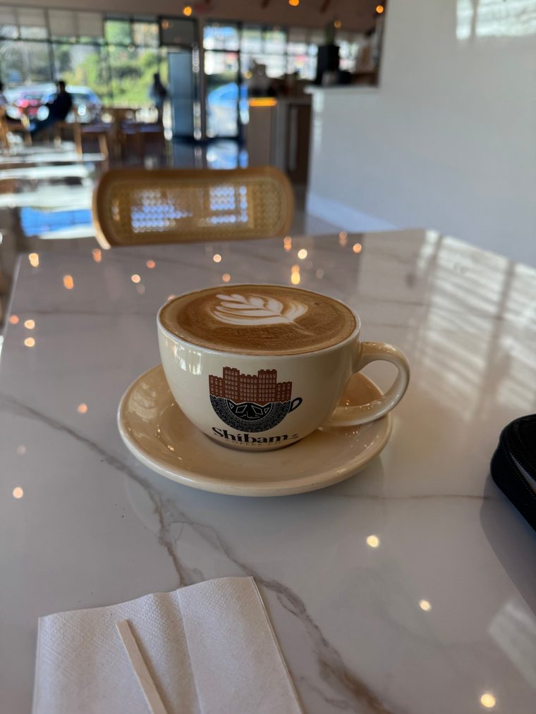 Photo: obligatory latte